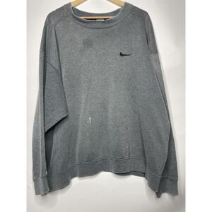 Vintage Nike Sweatshirt Size XL Made In USA 90s FLAWS Swoosh Embroidered‎